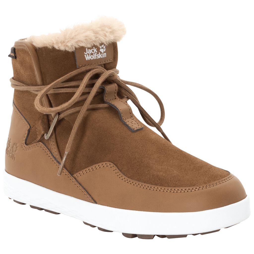 Jack Wolfskin AUCKLAND WT TEXAPORE μποτεσ χειμωνασ γυναικεια καφε/ασπρα | GR6951161